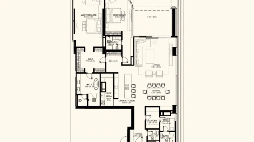 Apartamento de 2 dormitorios en Palm Jumeirah, UAE No. 2446 № 5