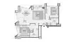 2 dormitorios Apartamento plano «TYPE 03M», DESIGN QUARTER AT D3