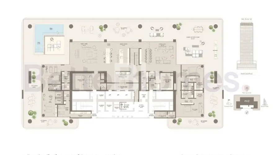Ático de 8 dormitorios en Barsha Heights (Tecom), UAE No. 1778