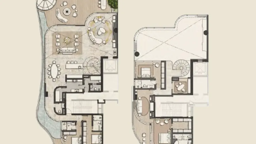 Ático de 3 dormitorios en Al Safa, UAE No. 2457 № 6