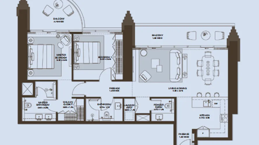 Ático de 1 dormitorio en Dubai Design District, UAE No. 2442 № 7
