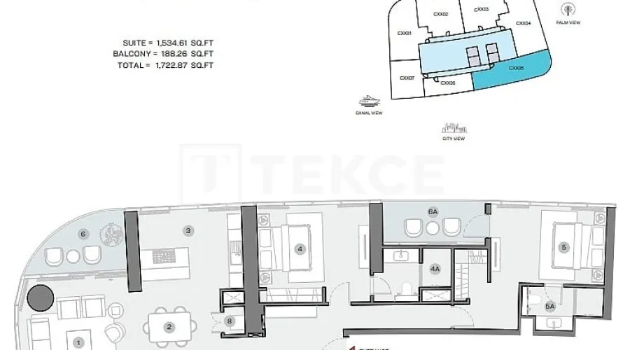 Apartamento de 4 dormitorios en Dubai Marina, UAE No. 882 № 25