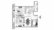 1 dormitorio Apartamento plano «1BR», AETERNITAS BY LONDON GATE