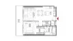 1 dormitorio Apartamento plano «1BR», W Residences Dubai Harbour Tower 2