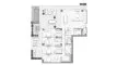 4 dormitorios Apartamento plano «4BR», Fairmont Residences Solara Tower Dubai