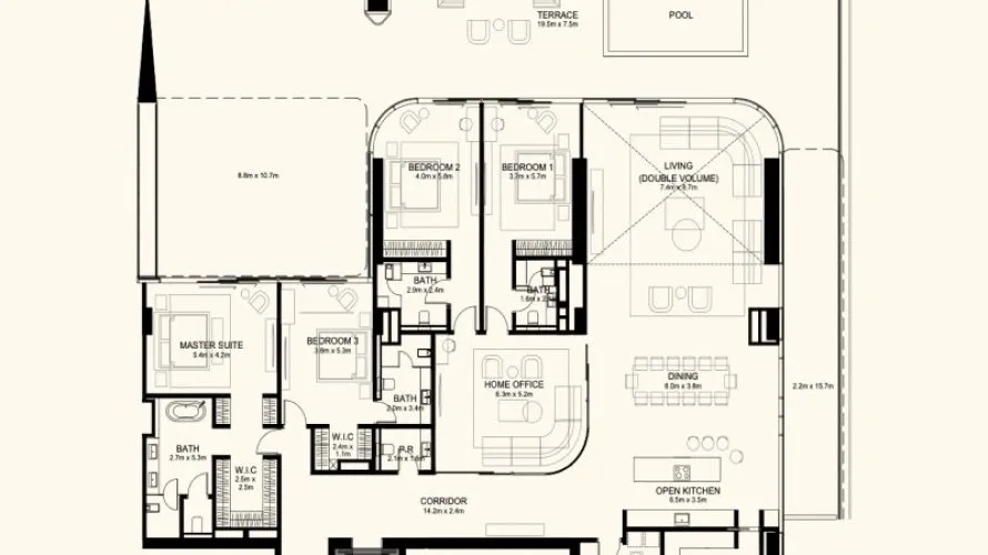 Apartamento de 2 dormitorios en Palm Jumeirah, UAE No. 2446 № 4