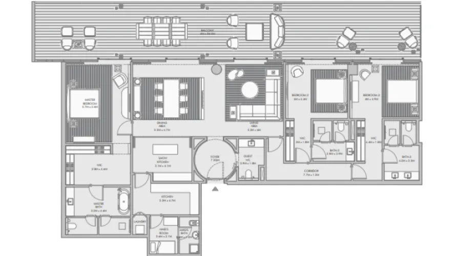 Apartamento de 2 dormitorios en Palm Jumeirah, UAE No. 2441 № 4