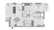 2 dormitorios Apartamento plano «TYPE A4», Baystar by Vida