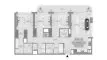 3 dormitorios Apartamento plano «TYPE A2», Baystar by Vida