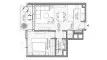 1 dormitorio Apartamento plano «TYPE A», Palm Central Private Residences