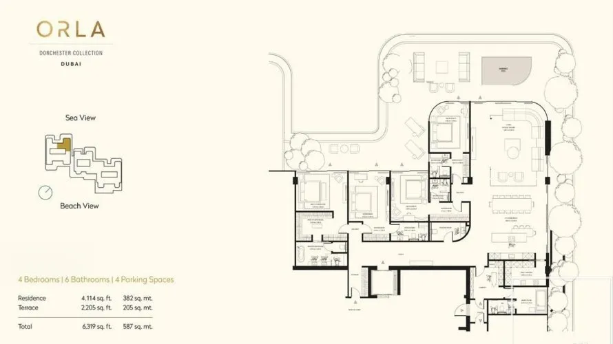 Apartamento de 4 dormitorios en Palm Jumeirah, UAE No. 2307 № 10
