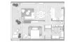 1 dormitorio Apartamento plano «1BR», Kempinski Marina Residences