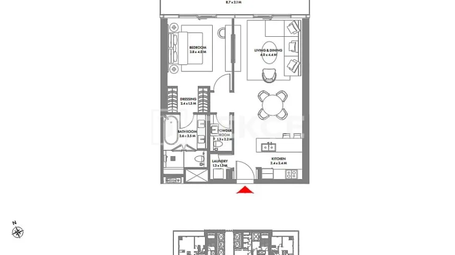 Apartamento de 4 dormitorios en Dubai Harbour, UAE No. 2638 № 15