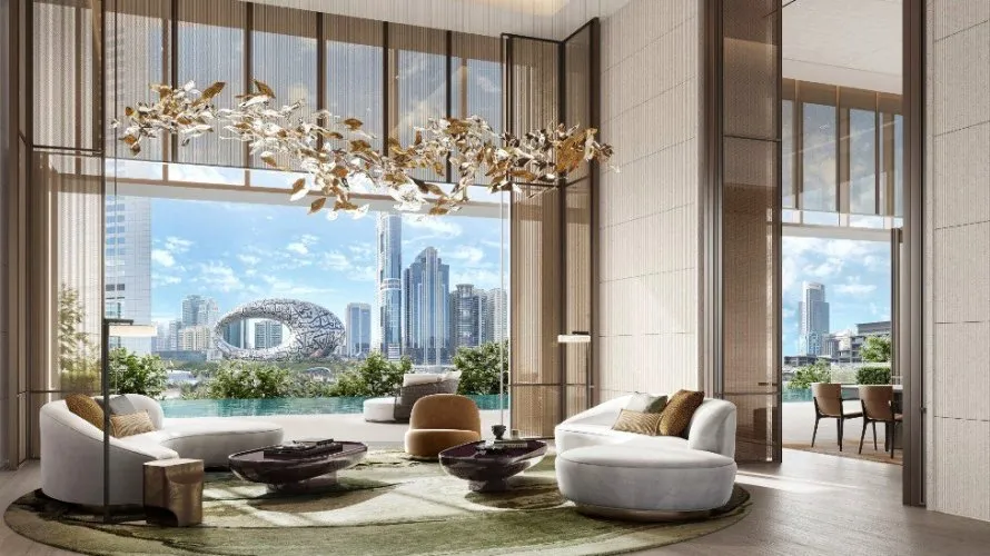 Apartamento de 3 dormitorios en Jumeirah Residences Emirates Towers DIFC, UAE No. 3189