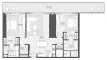 2 dormitorios Apartamento plano «2BR», Akala