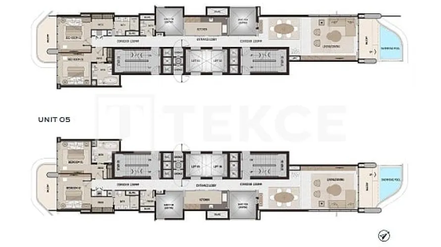 Dúplex de 4 dormitorios en Palm Jumeirah, UAE No. 4779 № 3
