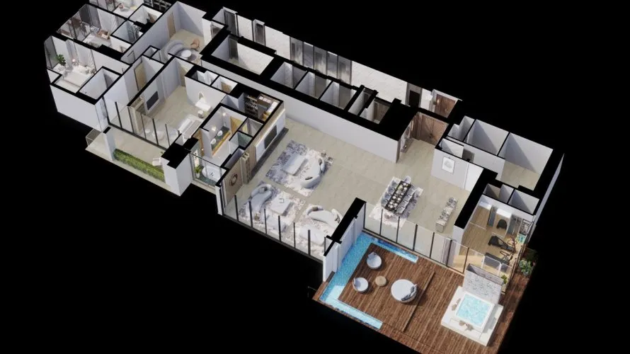 Apartamento de 4 dormitorios en Jumeirah Lake Towers, UAE No. 4719 № 17