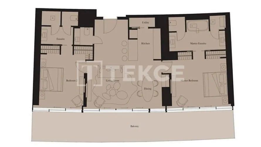 Appartement de 2 chambres à Palm Jumeirah, UAE No. 1617 № 15