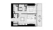 1 chambre Appartement plan d'étage «1BR», ICONIC TOWER