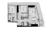 2 chambres Appartement plan d'étage «2BR», ICONIC TOWER