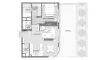 1 chambre Appartement plan d'étage «TYPE A», Avida Residences