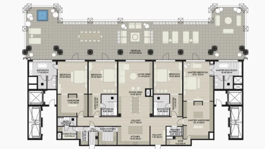 Appartement de 2 chambres à Palm Jumeirah, UAE No. 2452 № 7