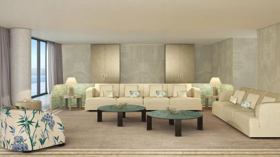 Appartement de 3 chambres à ARMANI BEACH RESIDENCES Palm Jumeirah, UAE No. 1165
