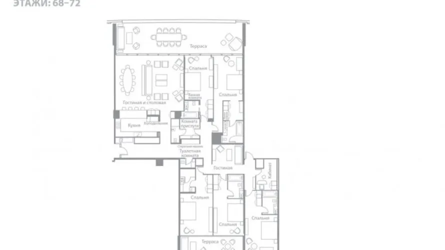 Penthouse de 5 chambres à Jumeirah Beach Residence, UAE No. 637 № 12