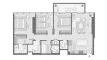 3 chambres Appartement plan d'étage «3BR», Avenue Park Towers