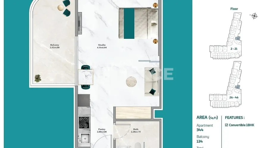 Appartement de 4 chambres à Dubai, UAE No. 1995 № 27