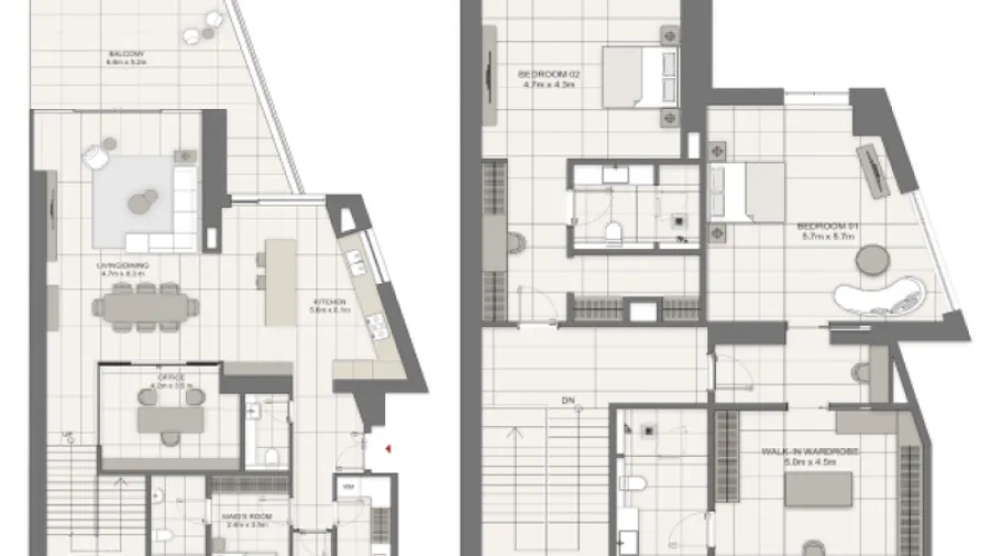 Appartement de 1 chambre à Dubai Marina, UAE No. 2443 № 19