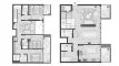 3 chambres Penthouse plan d'étage «3BR», Avenue Park Towers