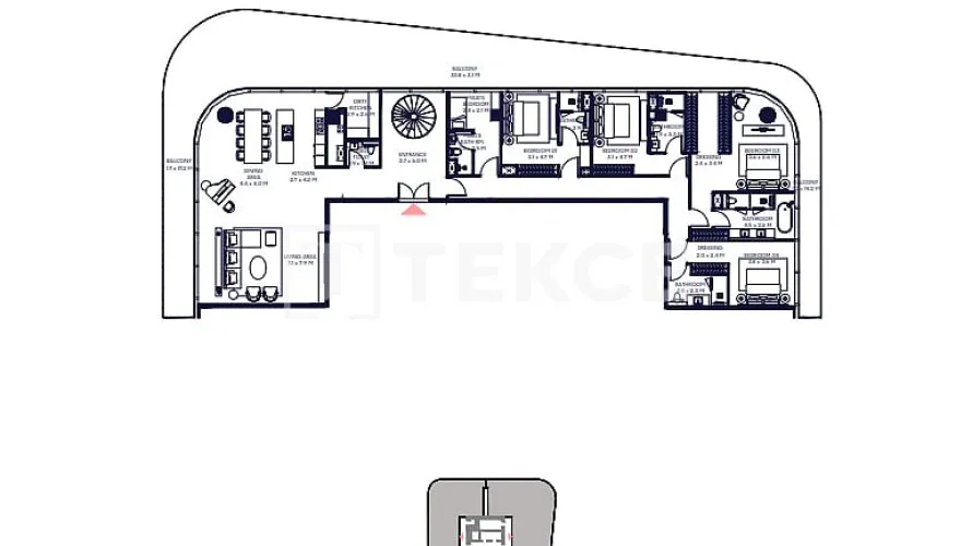 Appartement de 4 chambres à Dubai, UAE No. 2355 № 28