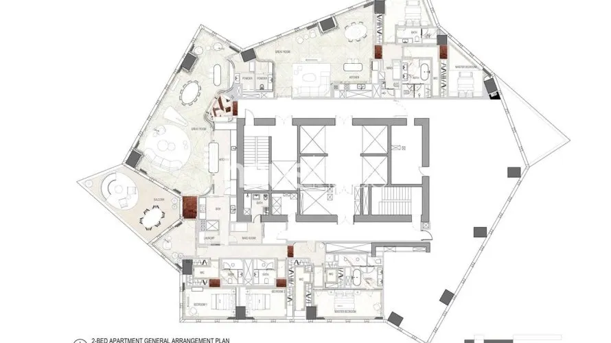 Appartement de 3 chambres à Downtown Dubai (Downtown Burj Dubai), UAE No. 1575 № 16
