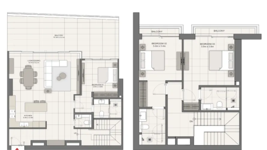 Appartement de 1 chambre à Dubai Marina, UAE No. 2443 № 14