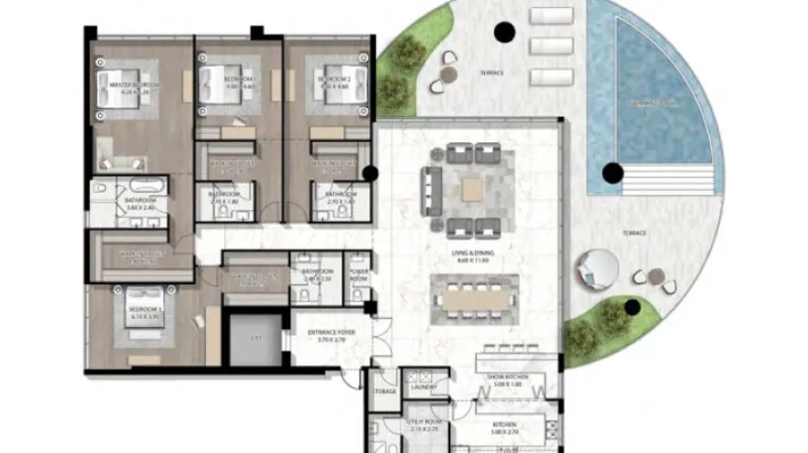 Appartement de 1 chambre à Dubai, UAE No. 2454 № 6