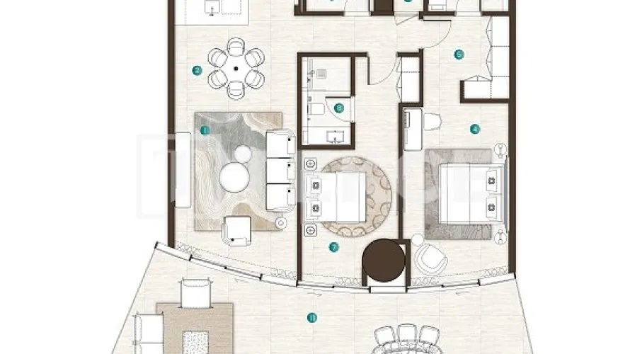 Appartement de 3 chambres à Al Marjan Island, UAE No. 2277 № 24