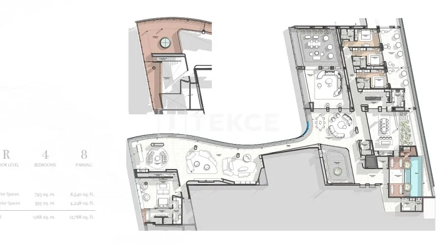 Penthouse de 4 chambres à Business Bay, UAE No. 2335 № 20