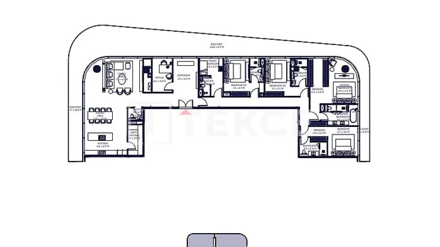 Appartement de 4 chambres à Dubai, UAE No. 2355 № 27