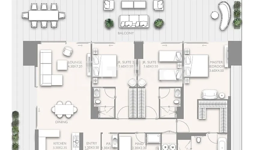 Appartement de 4 chambres à Dubai, UAE No. 1669 № 28
