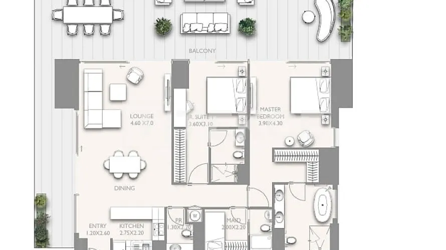 Appartement de 4 chambres à Dubai, UAE No. 1669 № 27