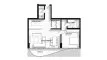 1 chambre Appartement plan d'étage «TYPE 1BR», Coralis Residences