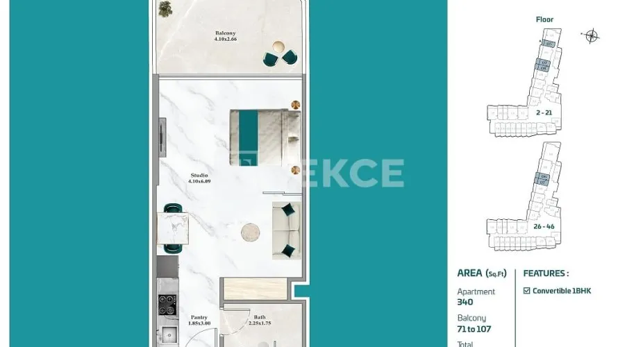 Appartement de 4 chambres à Dubai, UAE No. 1995 № 26