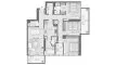 3 chambres Appartement plan d'étage «3BR», Avenue Park Towers