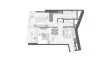 1 chambre Appartement plan d'étage «TYPE C1», LIV LUX
