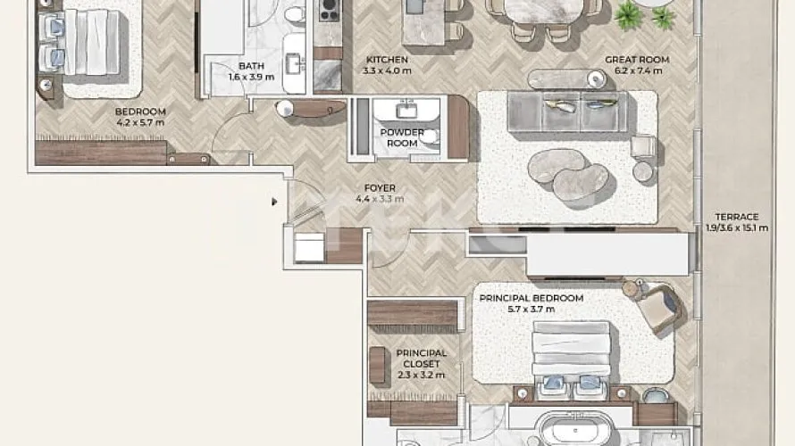 Appartement de 4 chambres à Dubai, UAE No. 1665 № 12