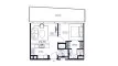 1 chambre Appartement plan d'étage «1BR», Inaura Hotels & Residences Downtown