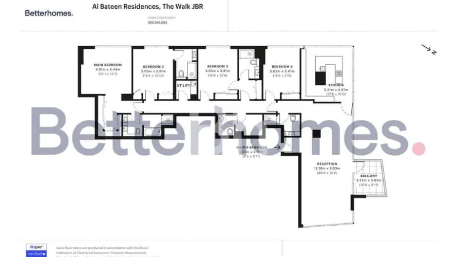 Appartement de 4 chambres à Jumeirah Beach Residence, UAE No. 3220 № 23