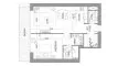 1 chambre Appartement plan d'étage «1BR», Avior by Acube