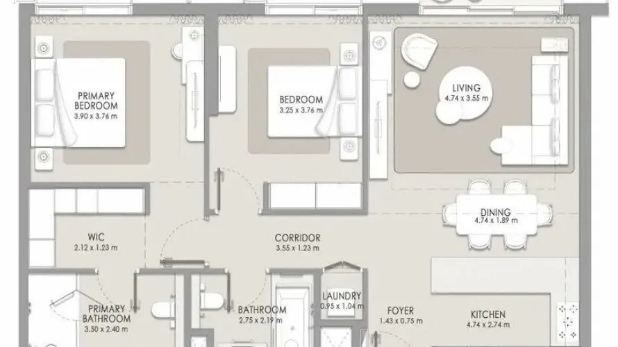 Appartement de 3 chambres à Al Wasl, UAE No. 3587
